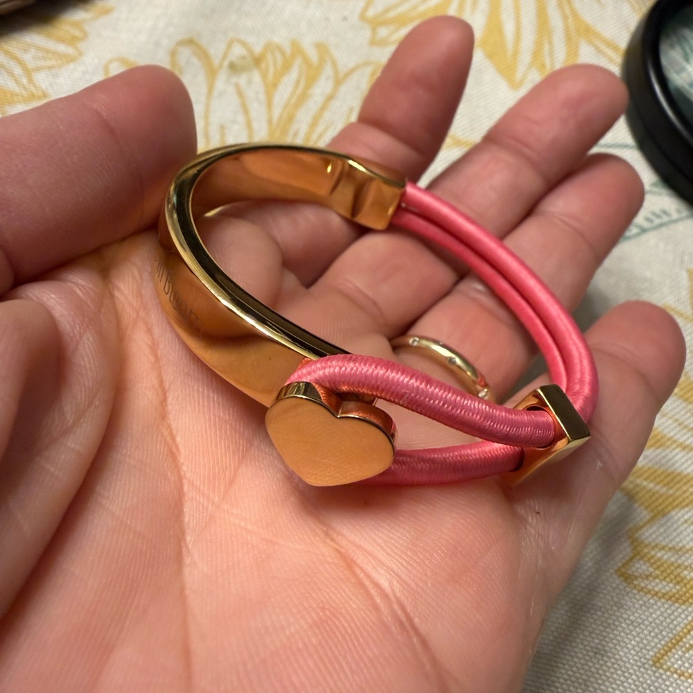 In Bloom Gold and Pink Bracelet - Picture 3 of 7